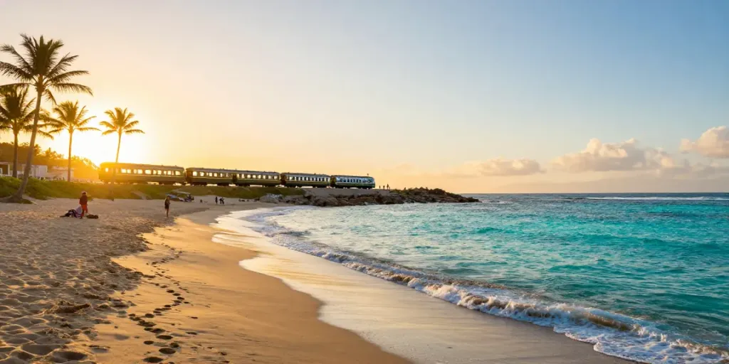 Buy train tickets to explore stunning coastal destinations by train.