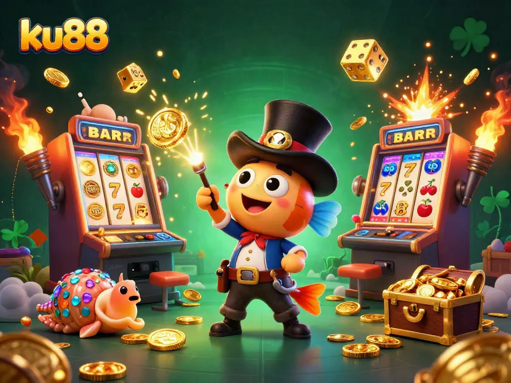 ku88 celebrates winning moments with deep-sea characters immersed in casino action and dazzling gameplay.